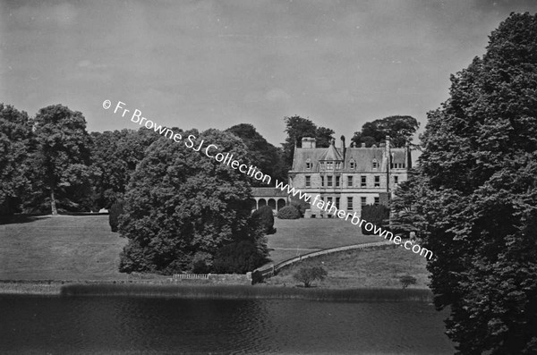 GLASLOUGH HOUSE  PANORAMA FROM SOUTH SIDE OF LAKE (UNDER TREES)